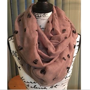 Charlotte Russe Skull Infinity Scarf